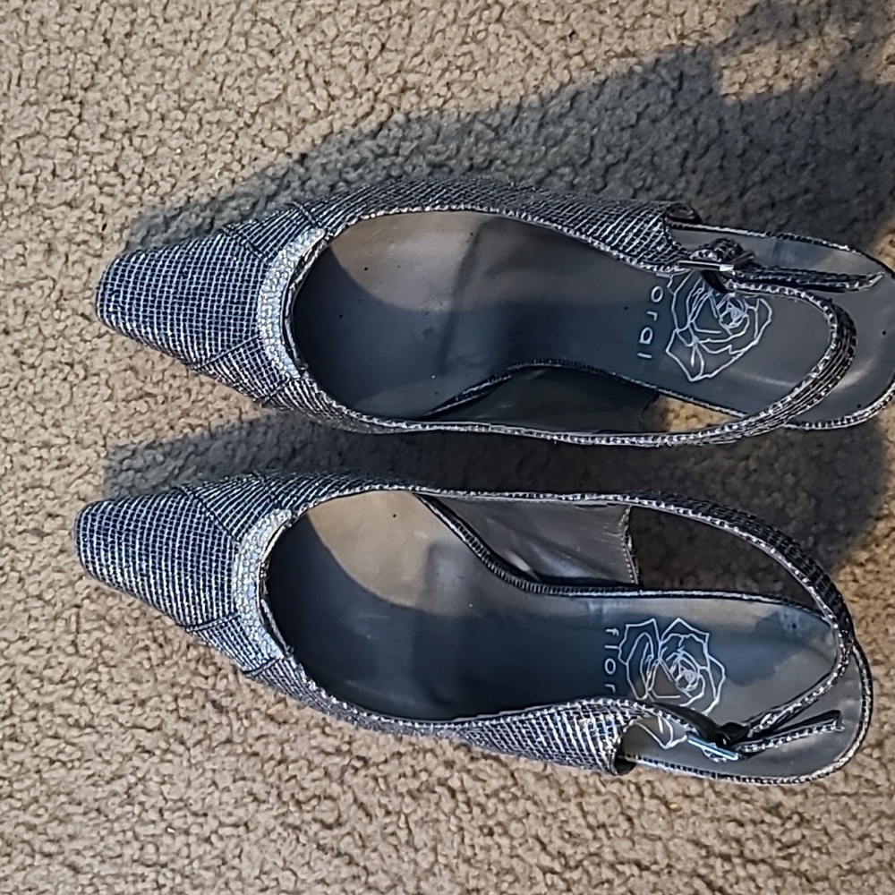 Black & Silver heels